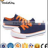 Wholesale cheap striped canvas baby boy and girls shoes baby sneakers kids shoes