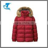 Custom 100% Nylon Padded Kids Hooded Jacket