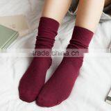 Zm11169a Pure Color Cotton Women Socks Wholesale thumbnail-2