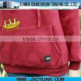 High Quanlity Custom Plain Pullover/zipper up Hoodies With Pocket Made in China thumbnail-5