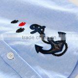 S33473W Hot Sale Children Boys Shirts Cotton 100% Solid Kids Embroidery Shirts thumbnail-6