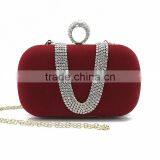 Luxury Quality Female Evening Bag Red/Black Day Cluthes Hot Handbag Purse For Women thumbnail-3