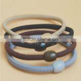 Girls Rubber Elastic Hair Ties Ponytail With Beads thumbnail-2