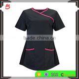 Fashionable 2017 Custom Women's Stretch Scrub Top Medical Nurse Hospital Nursing Uniform Designs thumbnail-1
