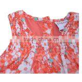 Baby Toddler Ruffle Sleeveless Cotton Flower Frocks Design Girl Dress thumbnail-3