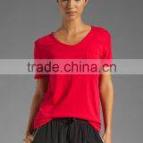 Light Weight Jersey Scoop Pocket Couple T-shirt thumbnail-1