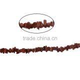 Gold Sand Stone Gemstone Loose Beads Irregular Brown thumbnail-1