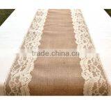Lace and Burlap Table Runner,Laser Cut Felt Table Runner,Table Runner for Wedding Decoration thumbnail-1
