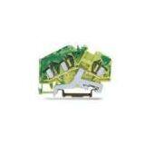 SP204 3 Conductor Ground Terminal Blocks, Spring Terminal Block With 9 -10 mm Strip