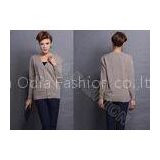 Wool Fine Knit Ladies V Neck Sweaters Cardigan Clothing with Buttons in Long Sleeves