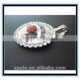 XP-MP-099355 FACTORY PRICE Rhinestone Sport Ball Baseball ,softball ,basketball MOM Necklace Wholesale thumbnail-3