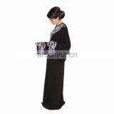 Kaftan Black Abaya,Lastest Design Muslim Islamic Dress,Embroidery Long Sleeve Maxi Dress thumbnail-4