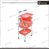 For hair coloring salon beauty plastic salon trolleys with handle