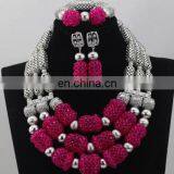 Bridal Wedding Beads Jewelry Set African Women Coral Beads Necklace Set for Party Costume Handcraft Jewelry Set thumbnail-6