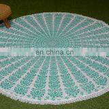 Indian Mandala Roundie Round 100% Cotton Round Beach Yoga Mat Table Cloth thumbnail-2