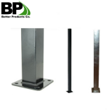 Traffic Galvanized Round Steel Fence Post thumbnail-1