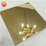 JYFM007 Factory Wholesale 304 Gold Mirror Finished Color Decorative Stainless Steel thumbnail-1