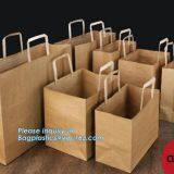 Environmental Protection Black Handle Kraft Paper Bags Wholesale,print White Handle Luxury Art Cheap Paper Bags With You