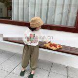 C1055/Fresh Fashion Colorful Baby Girls Long Cotton Pants Boutique Spring Girls Clothing thumbnail-2