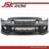 2008-2013 JSK STYLE GLASS FIBER FRONT BUMPER WITH CARBON FIBER NOSE COVER AND SIDE VENTS FOR NISSAN R35 GTR(JSK220959)