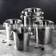 Wholesale Collapsible Insulation Beer Tin Silver Stainless Steel Hammer Stainless Steel Ice Bucket thumbnail-2