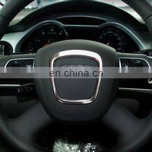 Factory Car Steering Wheel Center Logo Covers Stickers Trim for Audi A4 B6 B7 B8 A6 C6 A5 Q7 Q5 A3 8P S3 8v Car Interior thumbnail-3