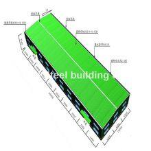 Prefabricated Light Weight Steel Strucuture Frame Warehouse Building/Prefab Steel Metal Warehouse