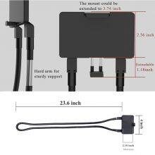 Flexible Advanced Aluminum Magnetic Lazy Neck Phone Holder Stand Long Arm Mobile Smartphone Bracket for Bed Customized LOGO Available thumbnail-5