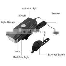 2022 Wholesale Ultra Bright USB Rechargeable Light Alloy Bicycle Flashlight Waterproof 1000 Lumens Front Light Bike Accessories thumbnail-2