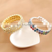 Wholesale Price Fashion Charm Designer Bracelet Full Diamond Color Female Personality Rainbow Ins Bracelet