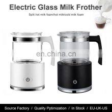 Electric Hand-held Milk Frother With Rechargeable Glass Milk Heater Milk Frother Hand-held Latte Cappuccino Frother thumbnail-2