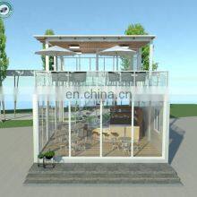 108sqm Full Glass Food Containers Restaurant 2 Storey Coffee Shop Fast Food Restaurant Design Drink Shop thumbnail-2