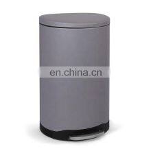 Stainless Steel Foot Pedal Garbage Bin Step Dustbin With Cover Indoor Trash Can thumbnail-4