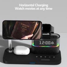 2025 Multifunctional Wireless Charger 3 in 1 Fast Charging Desktop Earbuds Phone Charger Station thumbnail-2