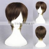 High Quality 35cm Short Straight Color Mixed Synthetic Anime Lolita Wig Cosplay Costume Lolita Hair Wig Party Boy's Wig