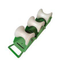 Triple Pulley | 5mm Thickened Steel Triangular Base + Nylon Pulleys | Seamless Welding | 58cm Total Width & Foldable thumbnail-2