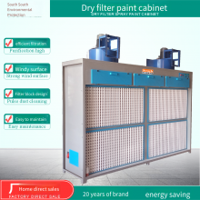 Dual-station V-type Dry Paint Spraying Cabinet, Explosion-proof Paint Mist Collection and Treatment Equipment, Customized Painting Dust Purification Cabinet thumbnail-1