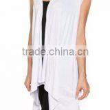 2015 Fashion Plus Size Solid Color Sleeveless Knit Waistcoat Cardigan Jacket Women's Clothing Coats thumbnail-2