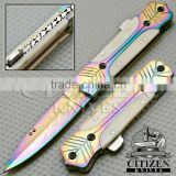 CITIZEN KNIVES, BEAUTIFUL CUSTOM HAND MADE DAMASCUS STEEL FOLDING KNIFE