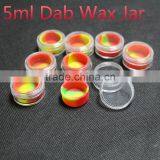 China Silicone Non-stick Container Plastic Acrylic Silicone Container for Wax Clear Jar