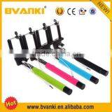 2016 Shenzhen New Premium Colorful Cable Take Pole Wired Monopod Selfie Stick for Iphone 6s/6s Plus Free Samples thumbnail-1