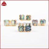 High Quality Abalone Paua Shell Earring Clover Earrings for Girl Lucky Jewelry thumbnail-2