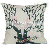 2016 Hot Sale Home Decorative Custom Deer Printing Linen Cheap Cushion Cover thumbnail-3