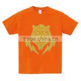 Hotfix Iron on Glitter Tiger Motif Custom Design Men Multicolor Cotton Tshirt thumbnail-3