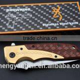 OEM Browning DA-77 Multifunctional Outdoor Camping Hunting Survival Folding Knife/knives thumbnail-5