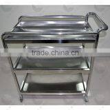 Wholsale Price High Quality Hospital Lab Stainless Steel Trolley thumbnail-1