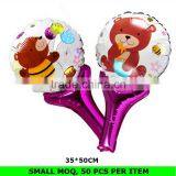Wholesale Mini Round Shape Chirismas Santa Claus Mylar Inflatable Clap Stick Balloon thumbnail-4