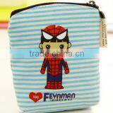 New Design Striped Printing Canvas Coin Purse With Low Price thumbnail-4