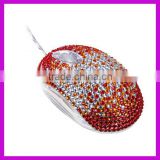 Rhinestone crystal beaded mouse BY 3553