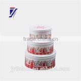 Wholesale Cake Box High Quality 3 Layers Round Tin Set Box for Cake